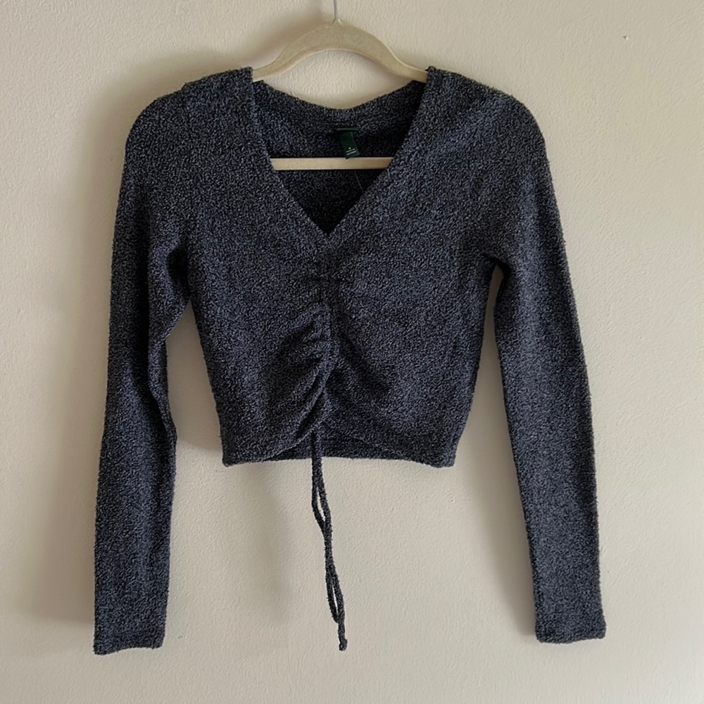 Grey Wild Fable Fitted Sweater